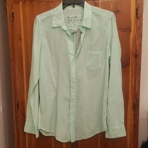 FRANK & Eileen Seafoam Green Collared Shirt